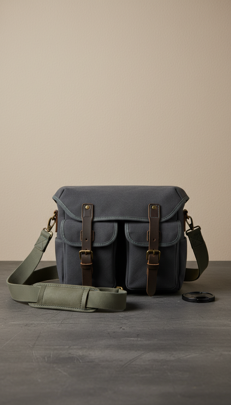 Canvas Camera Bag Weatherproof Shell